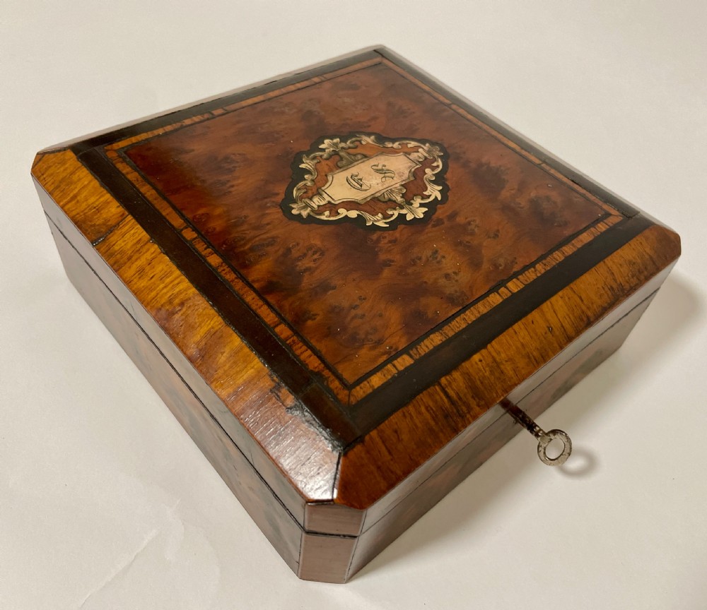 Antique Napoleon III Inlaid Box View XI