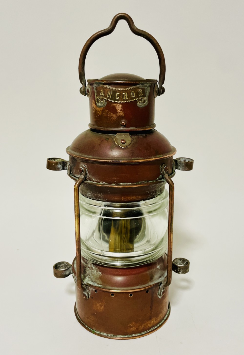 Copper Anchor Light with Oil Burner