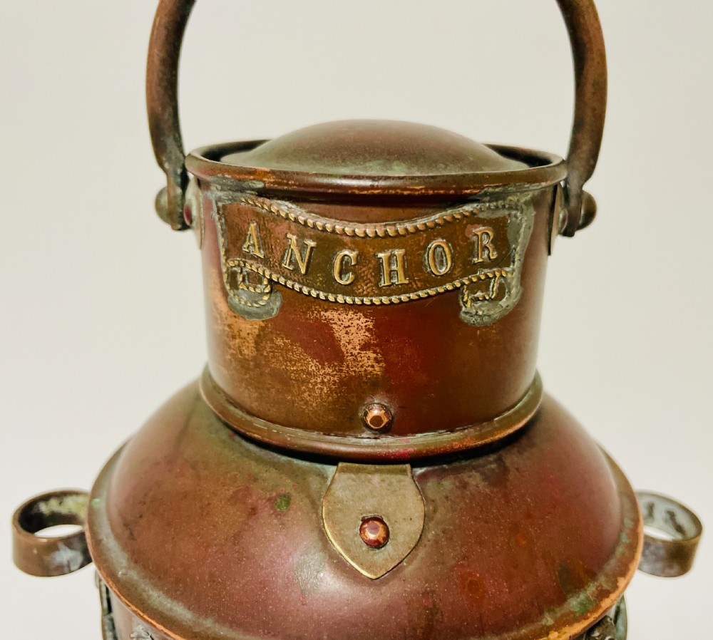 Copper Anchor Light with Oil Burner View VI