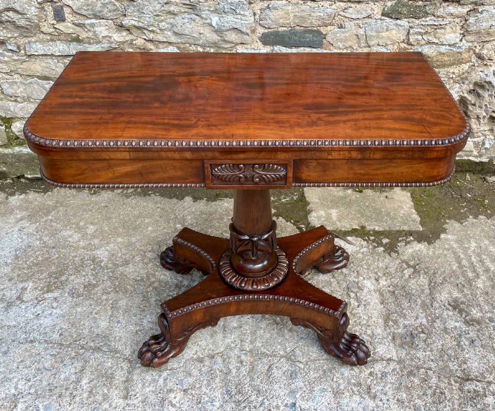 Regency Mahogany Card Table