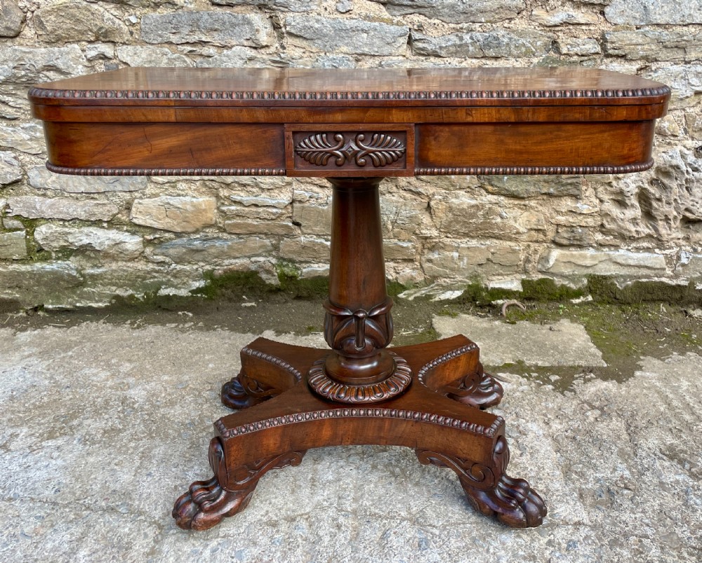 Regency Mahogany Card Table View III