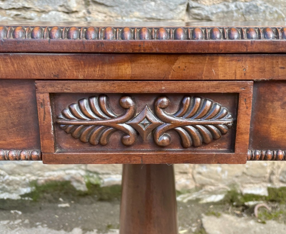 Regency Mahogany Card Table View VIII