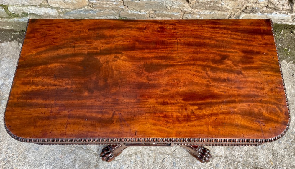 Regency Mahogany Card Table View IX