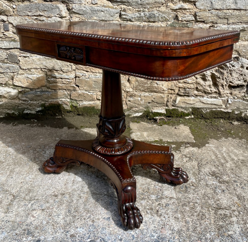 Regency Mahogany Card Table View X
