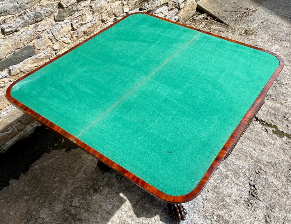 Regency Mahogany Card Table View XXII