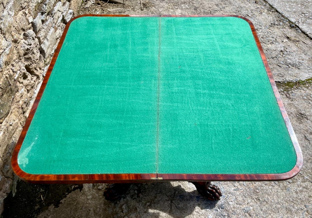 Regency Mahogany Card Table View XXIII