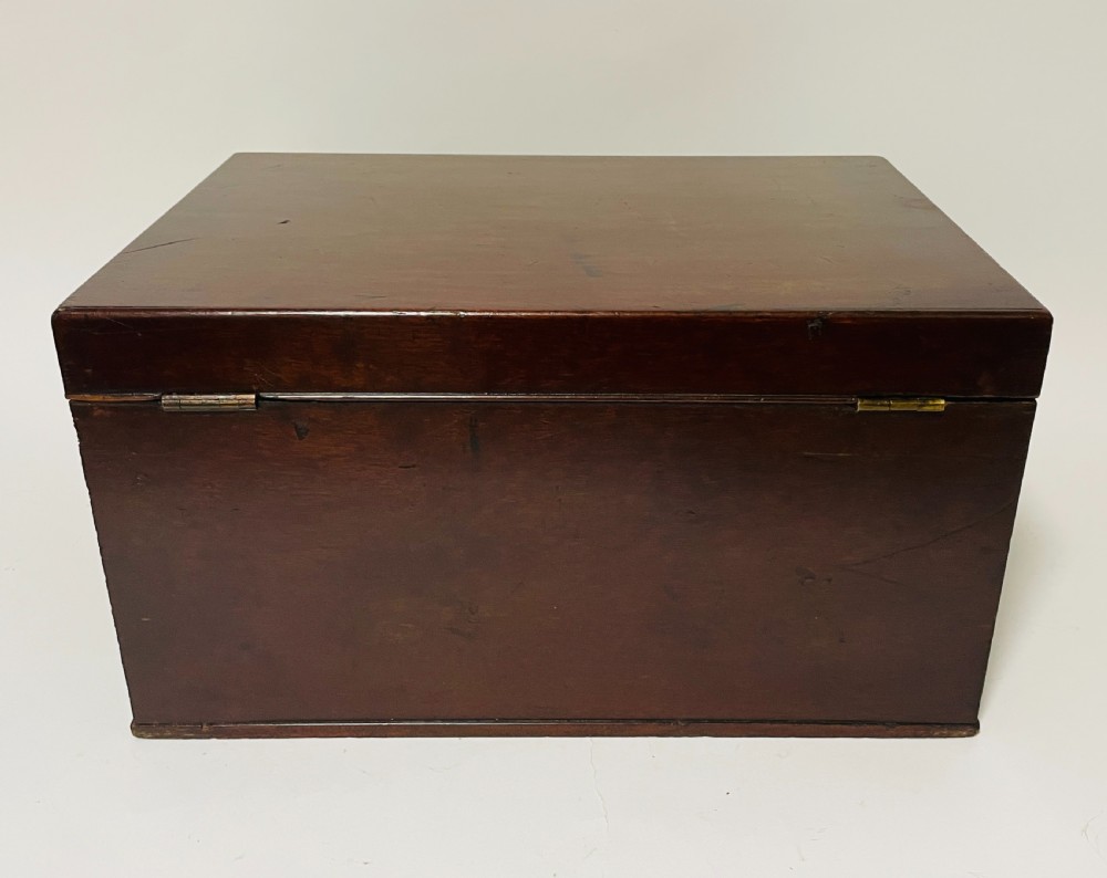 Antique Mahogany Document Box View V