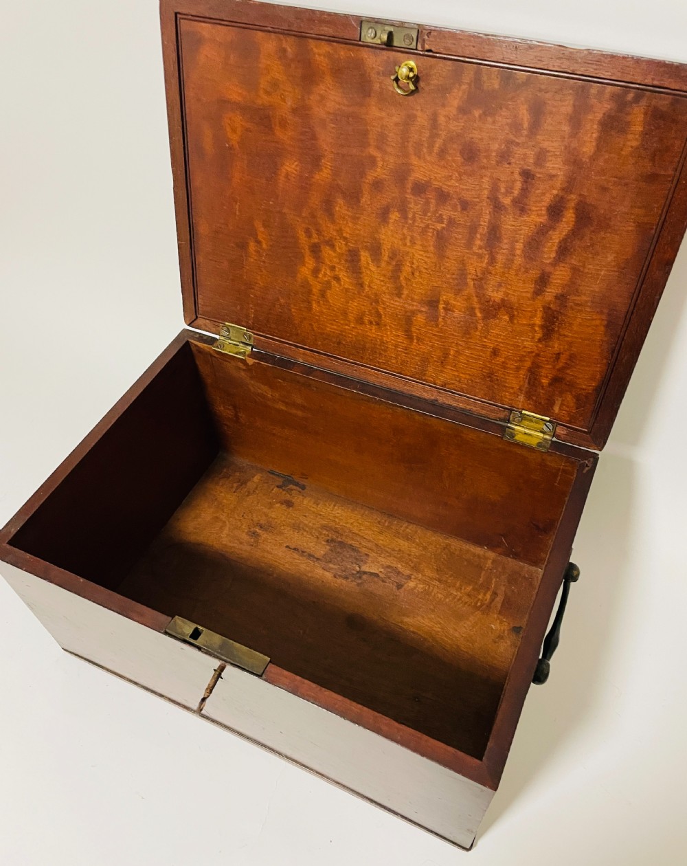 Antique Mahogany Document Box View XIII
