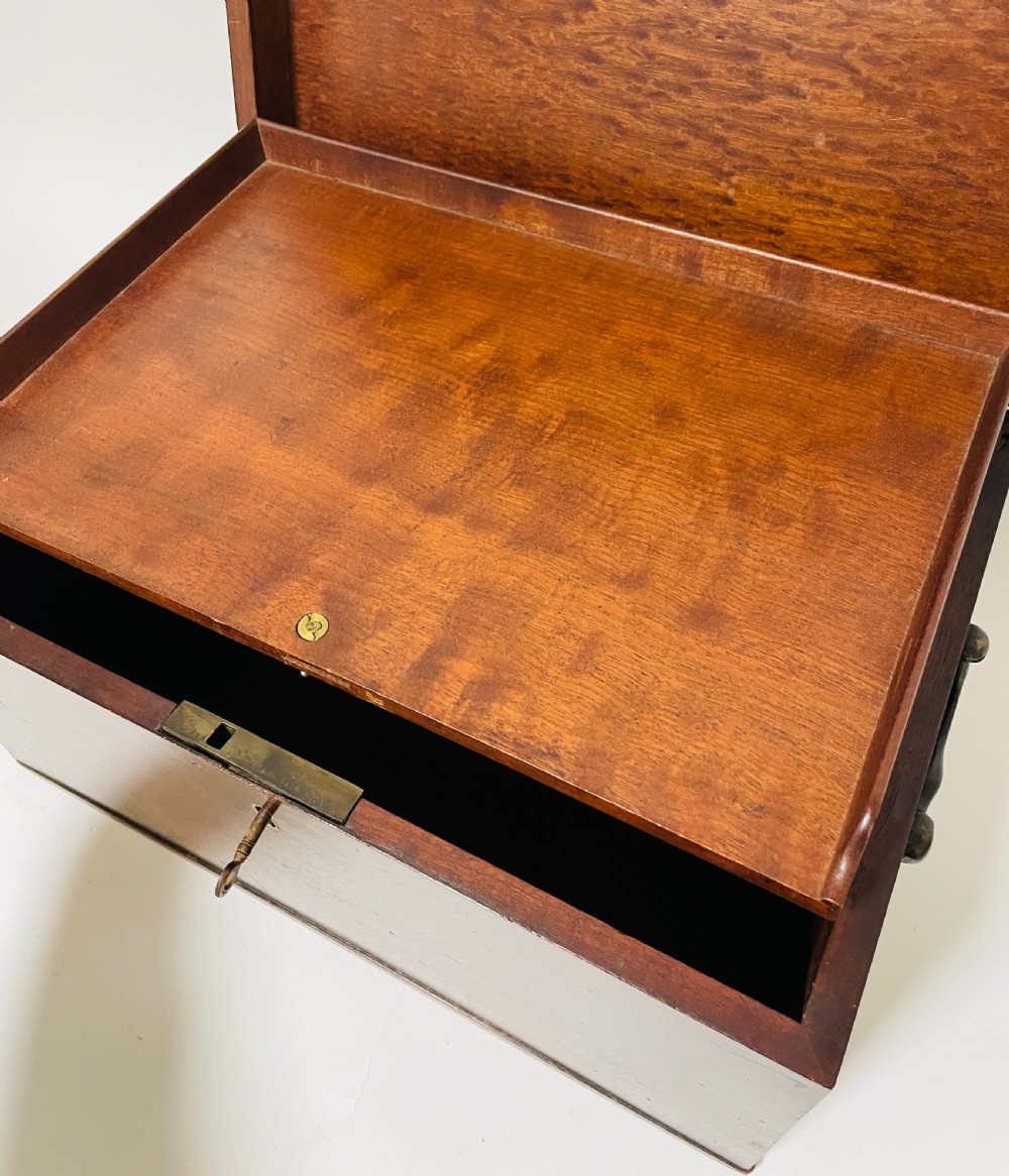 Antique Mahogany Document Box View XVIII
