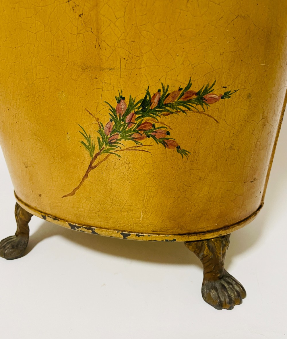 Vintage Toleware Waste Bin View VI