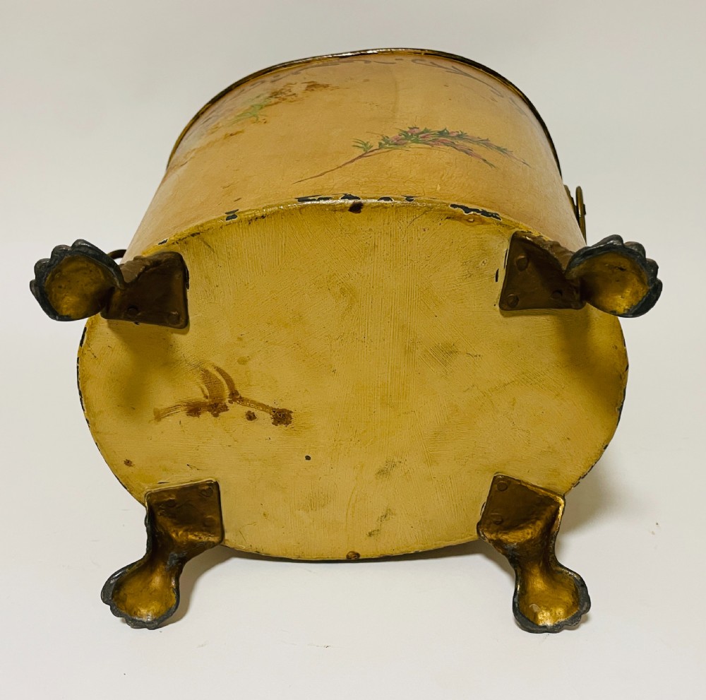 Vintage Toleware Waste Bin View XIII