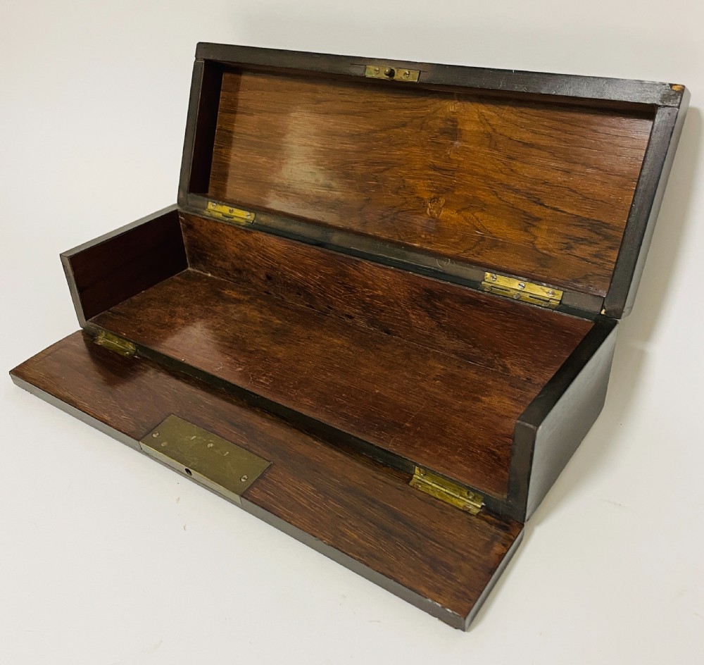 Antique French Glove Box with Key View XII