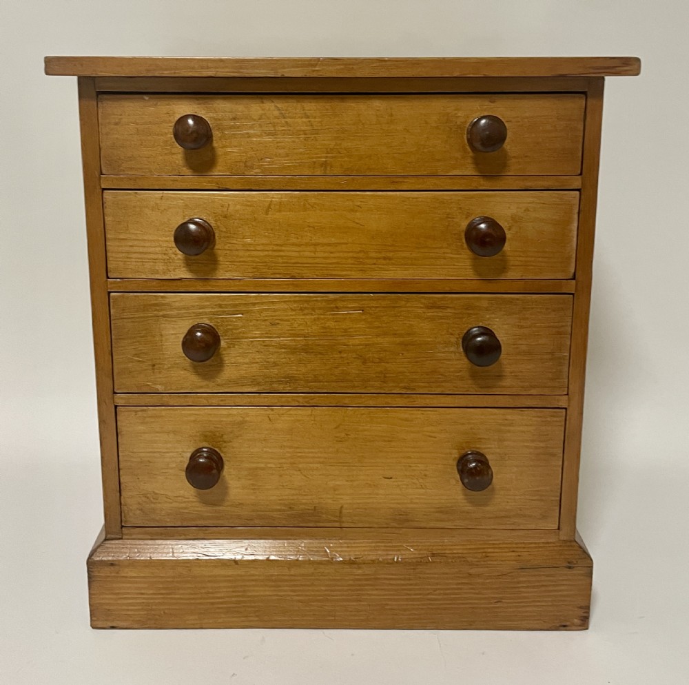 Antique Miniature Pine Chest of Drawers View II