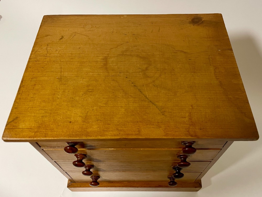 Antique Miniature Pine Chest of Drawers View VIII