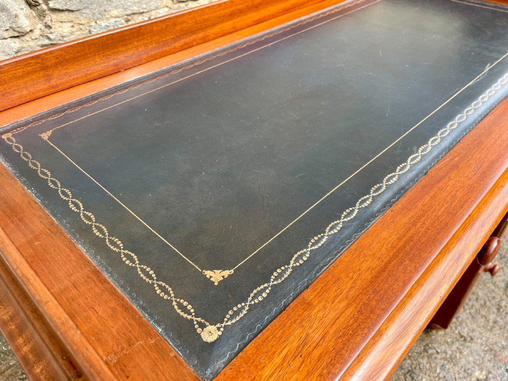 Antique Mahogany Campaign Desk View X