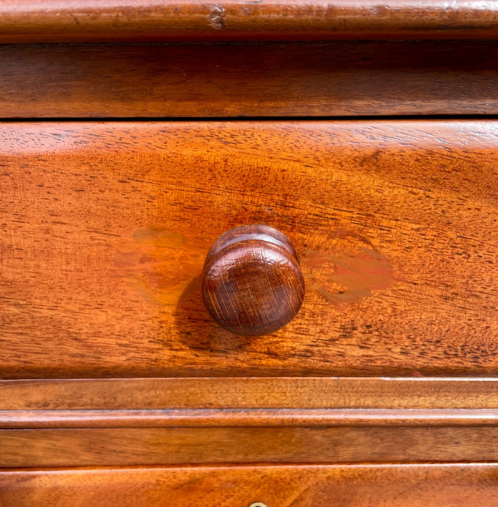 Antique Mahogany Campaign Desk View XI