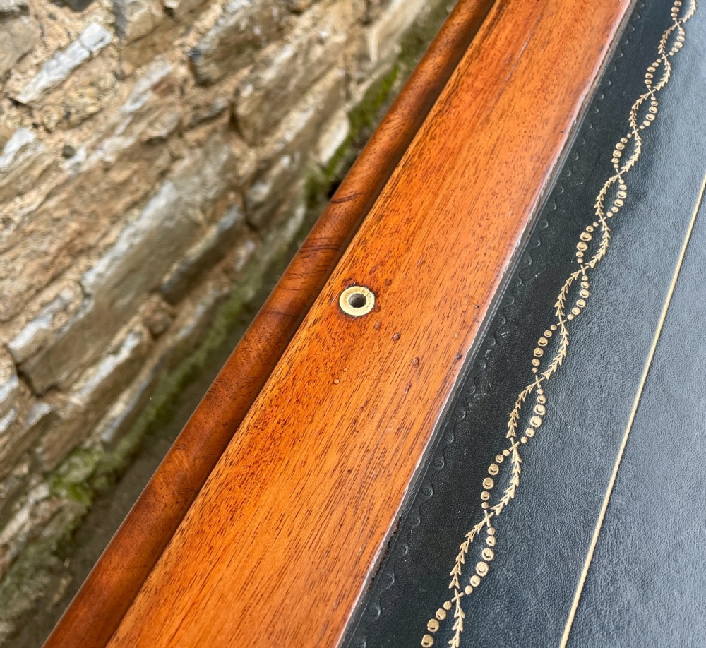 Antique Mahogany Campaign Desk View XVI
