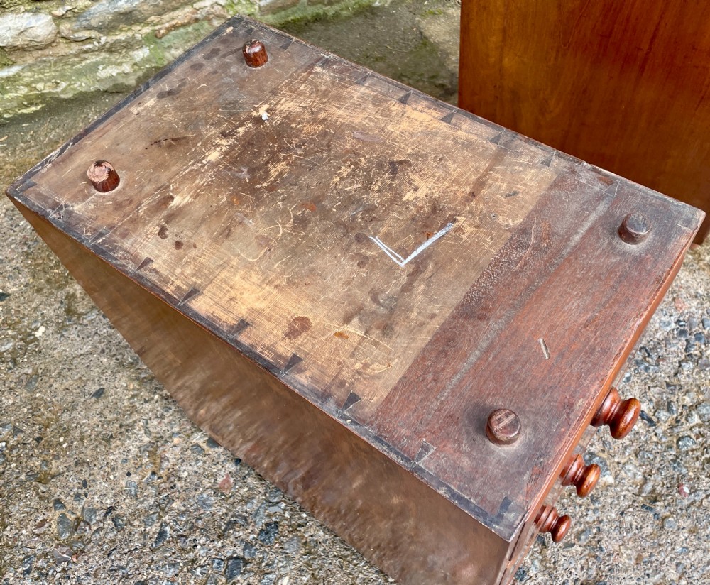 Antique Mahogany Campaign Desk View XIX