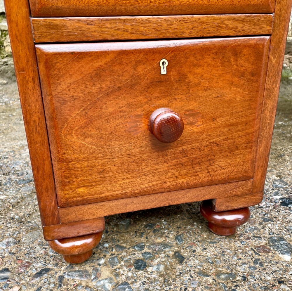 Antique Mahogany Campaign Desk View XXI