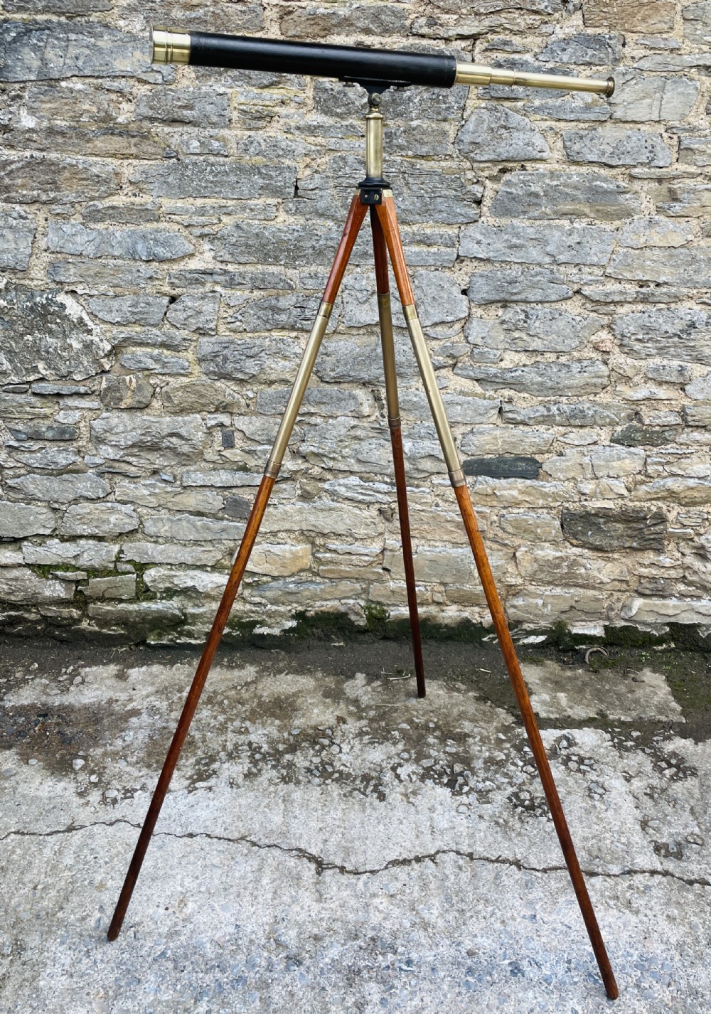 Antique Telescope on Tripod
