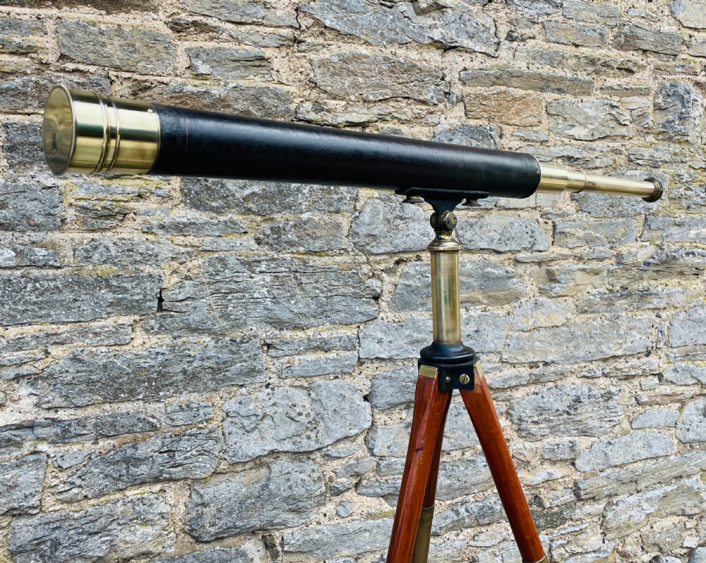 Antique Telescope on Tripod View III