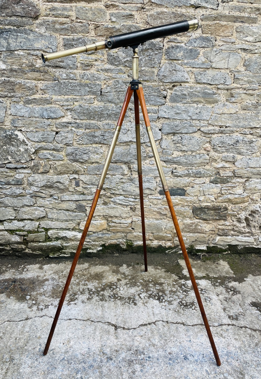 Antique Telescope on Tripod View VII