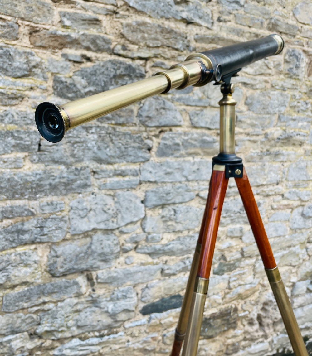 Antique Telescope on Tripod View VIII