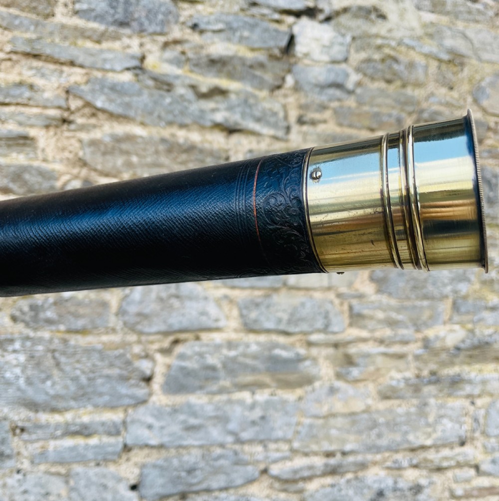 Antique Telescope on Tripod View XI