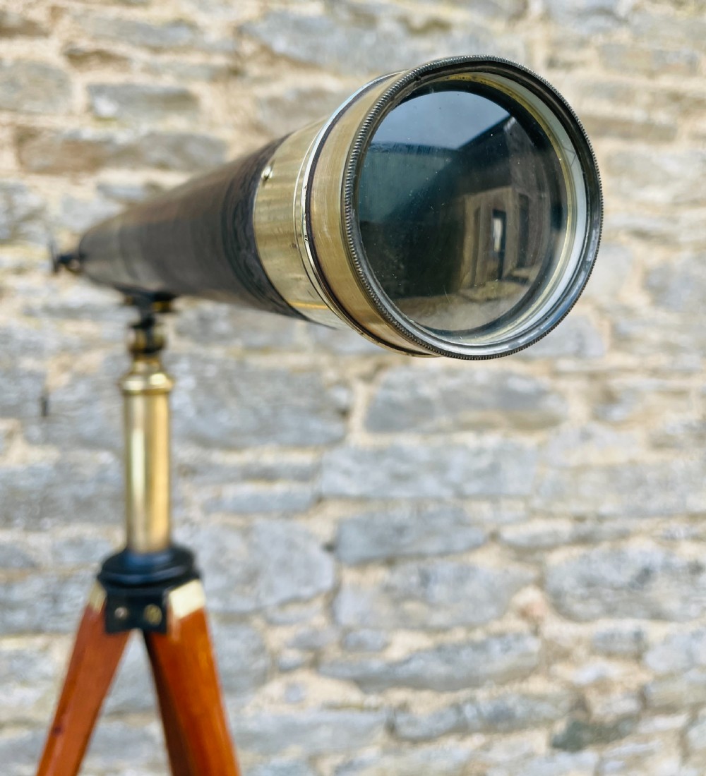 Antique Telescope on Tripod View XIII