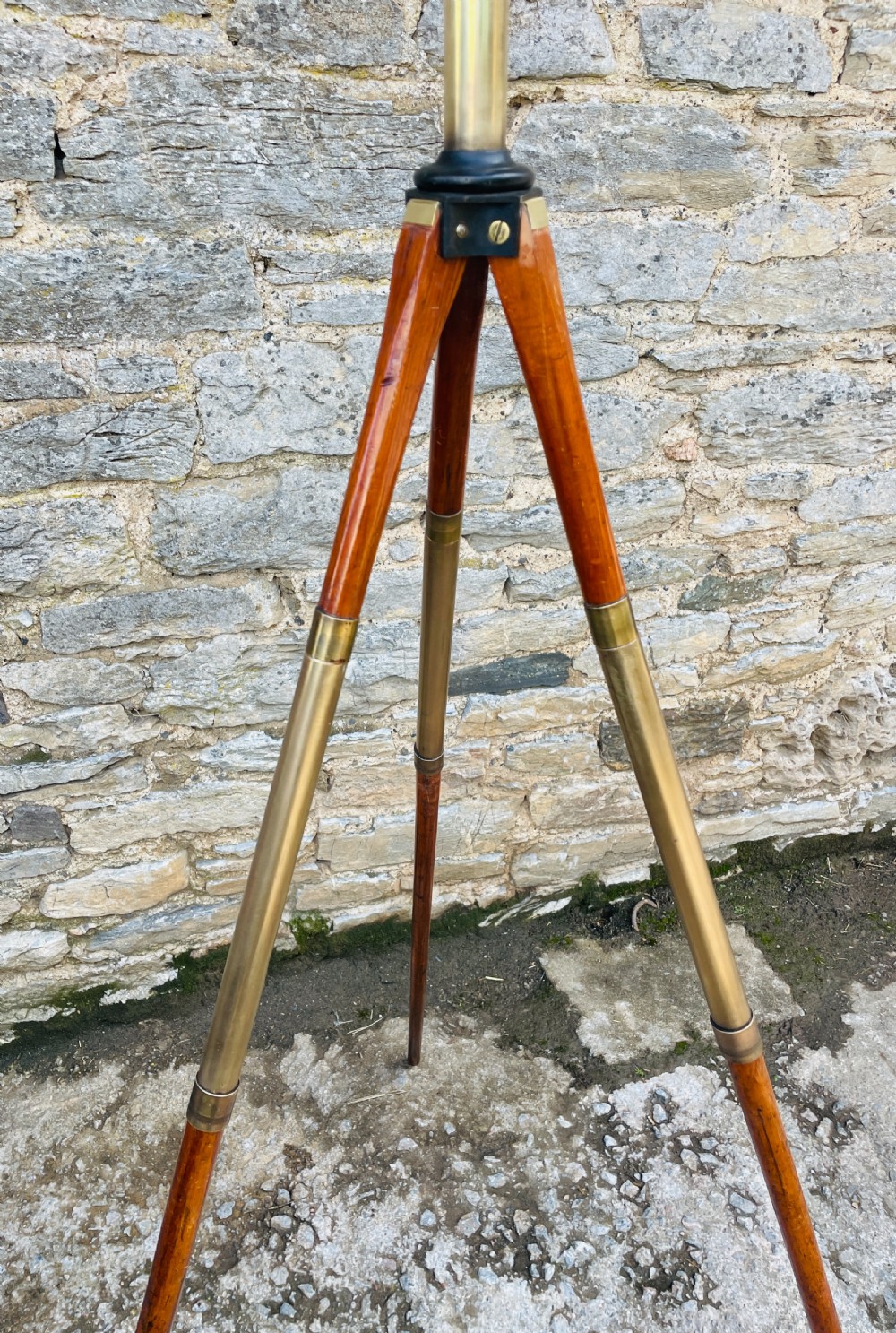 Antique Telescope on Tripod View XIV