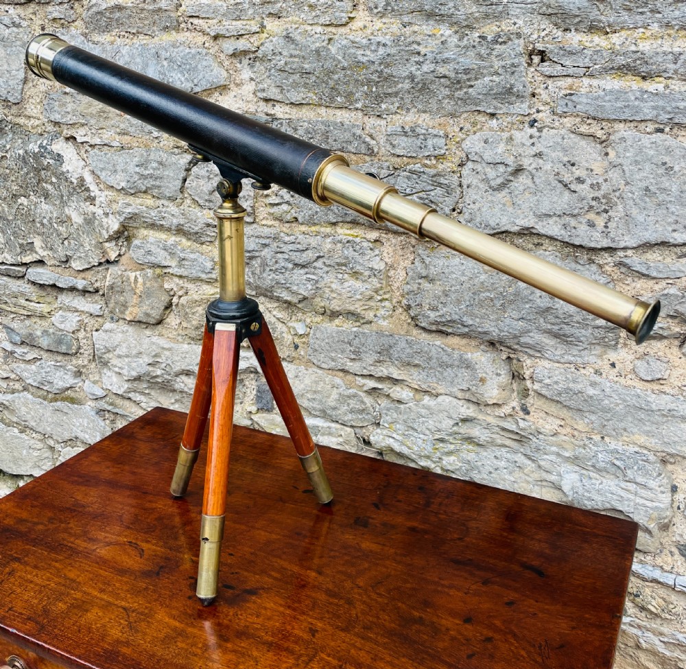 Antique Telescope on Tripod View XVIII