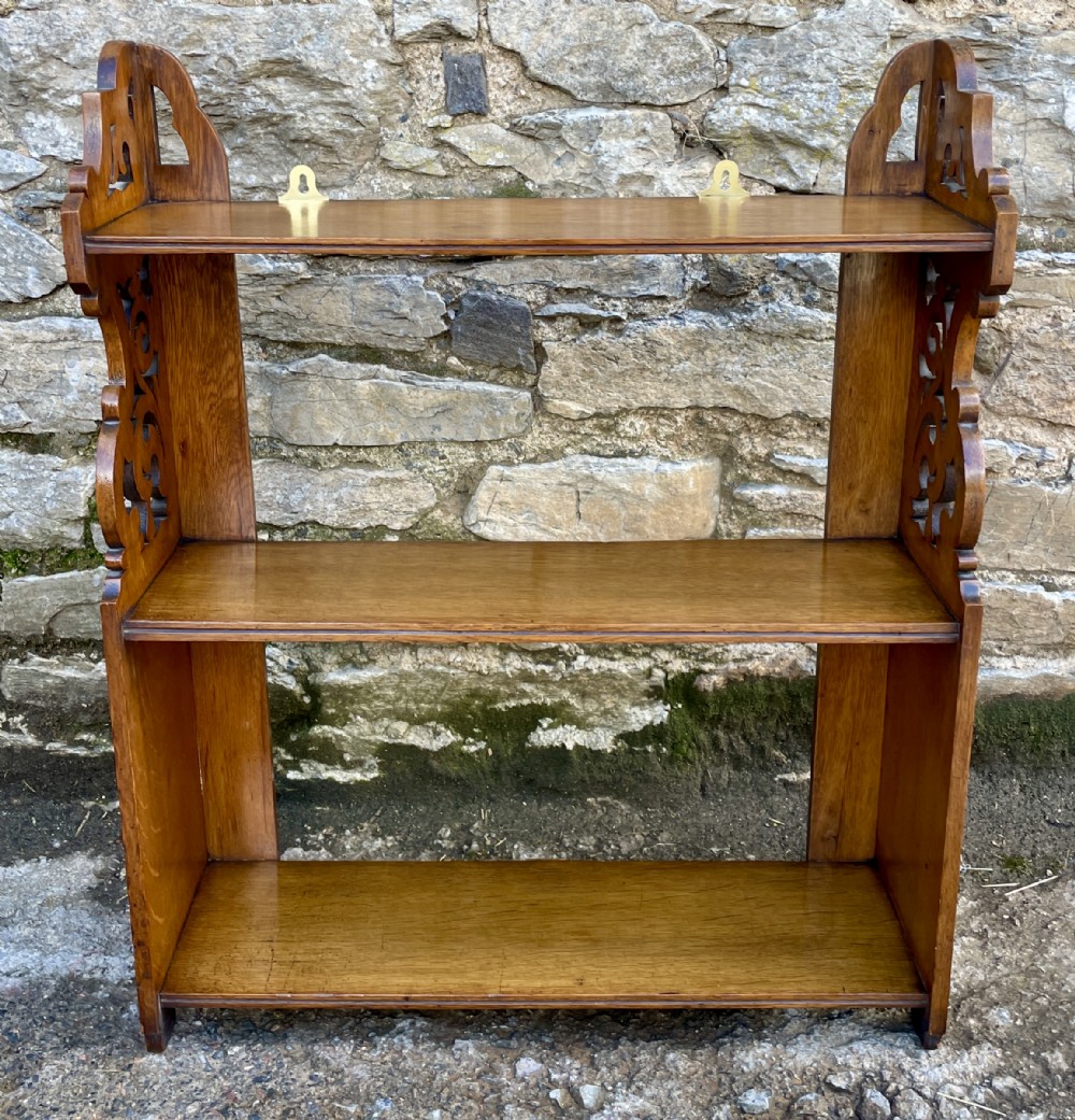 Antique Oak Wall Shelves