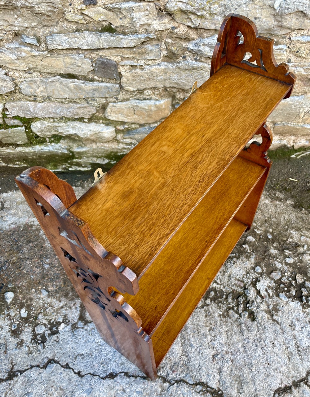 Antique Oak Wall Shelves View XI