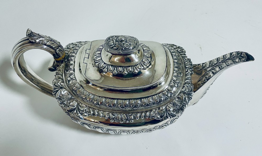 George IV Silver Teapot View XIV