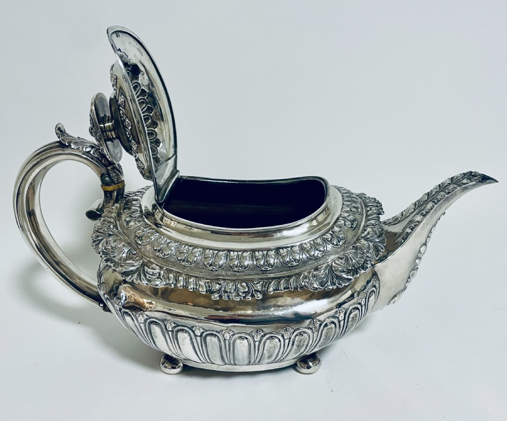 George IV Silver Teapot View XVII
