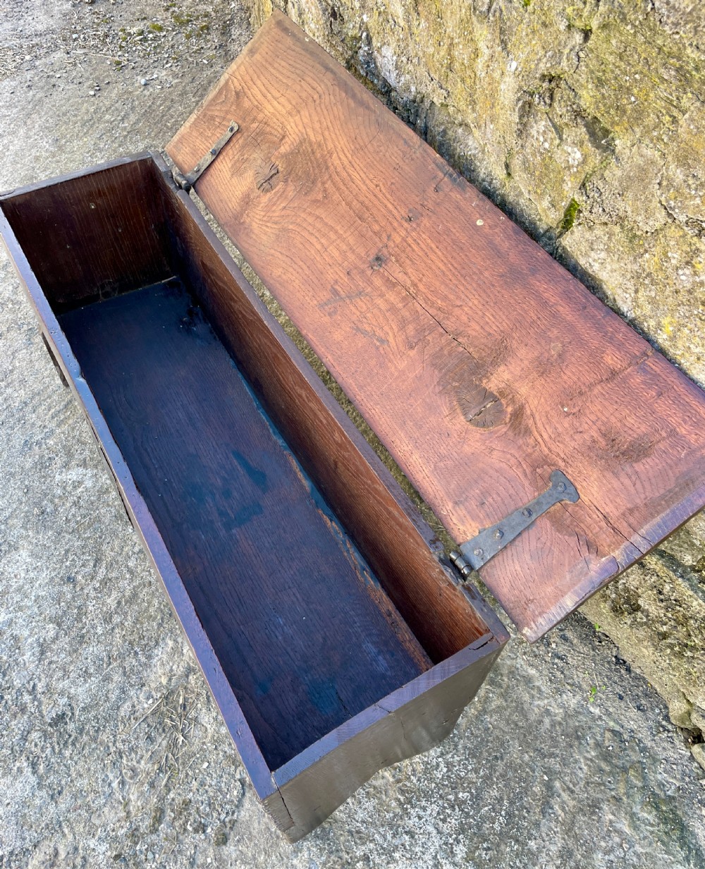 18th Century Planked Oak Coffer View V