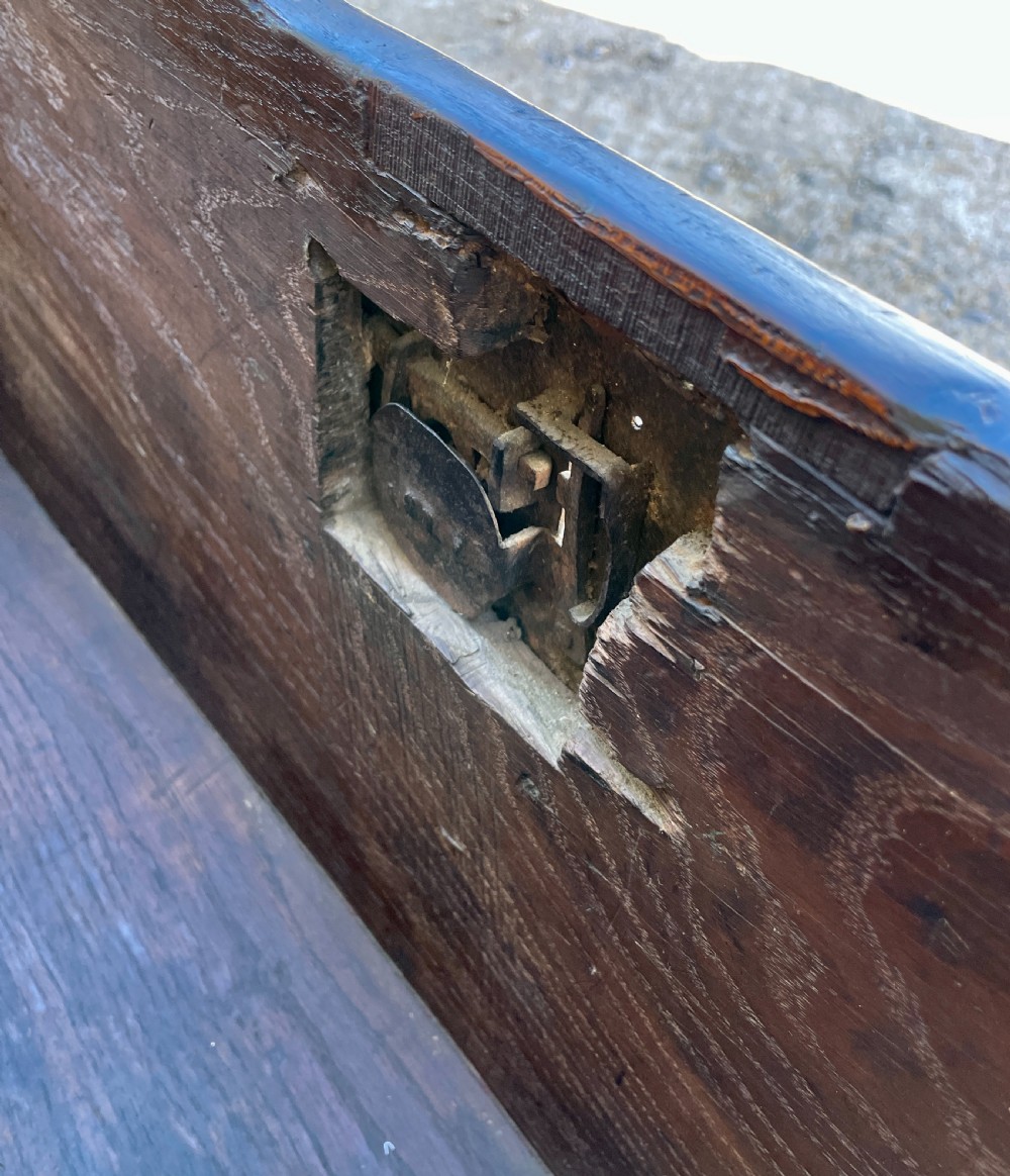 18th Century Planked Oak Coffer View IX