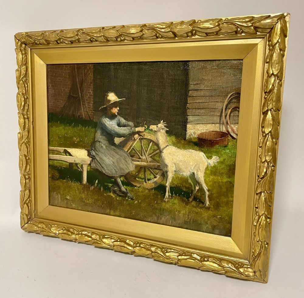 Victorian Oil on Canvas View VI
