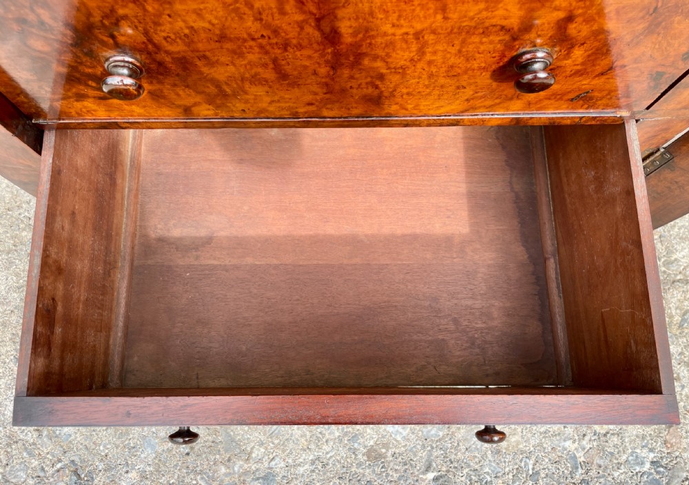 Victorian Burr Walnut Wellington Chest View X
