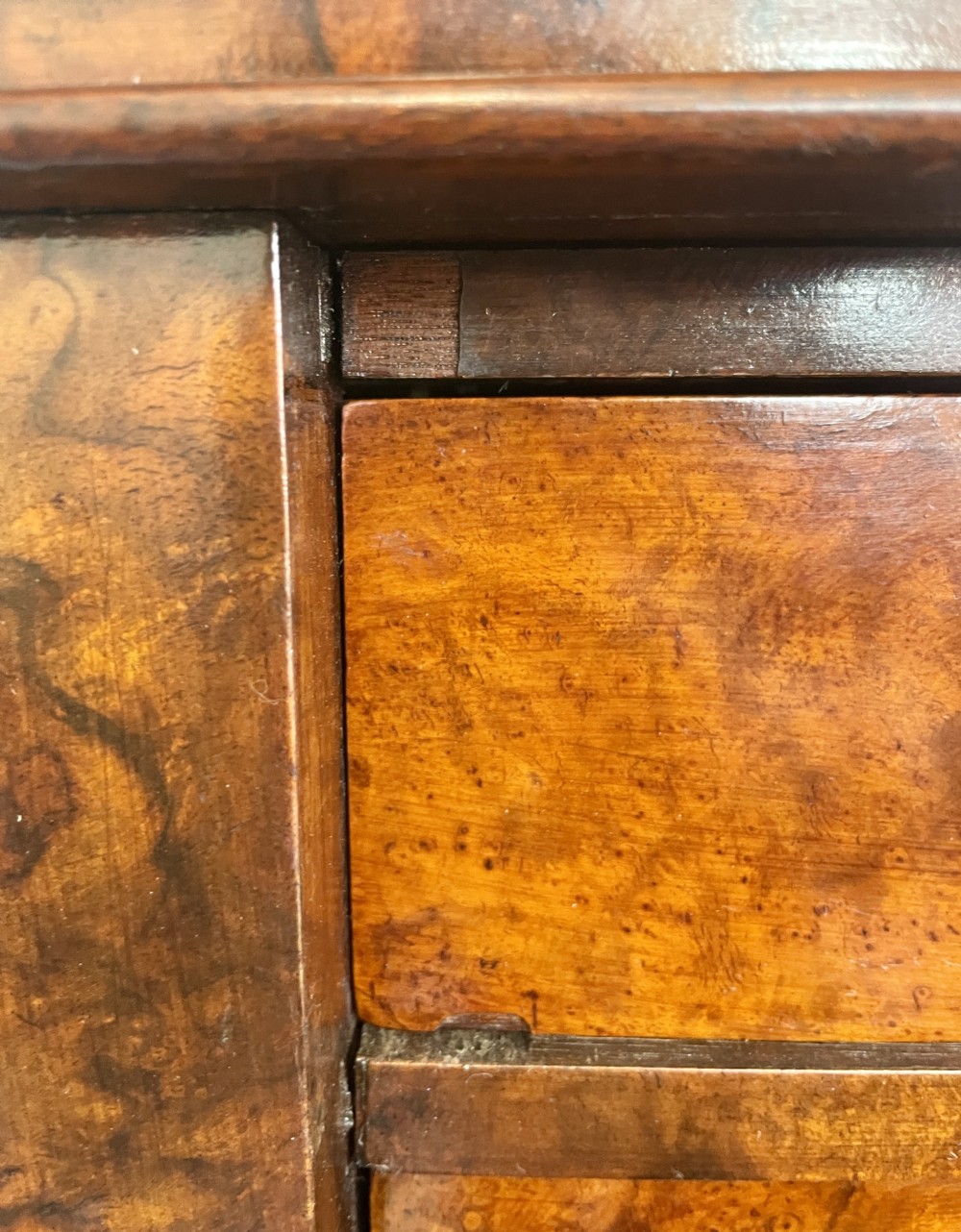 Victorian Burr Walnut Wellington Chest View XIV