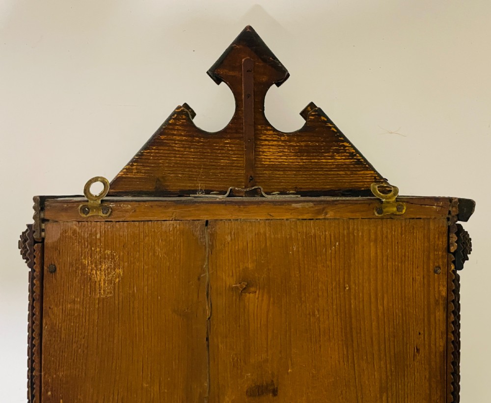 Antique Tramp Art Cabinet View XI