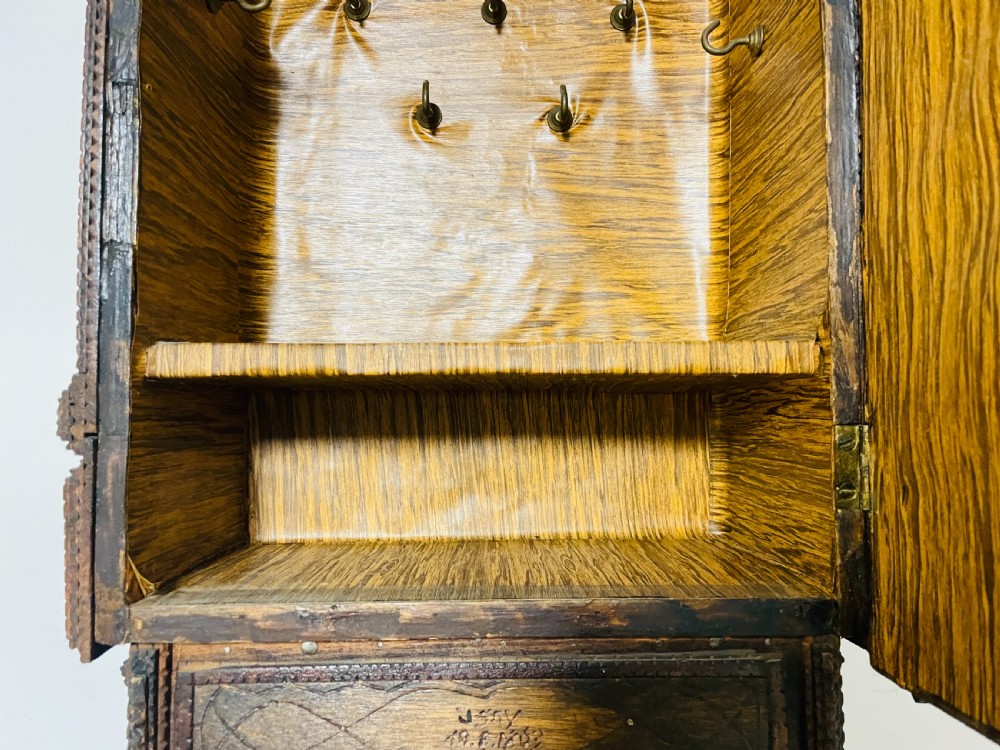 Antique Tramp Art Cabinet View XVIII