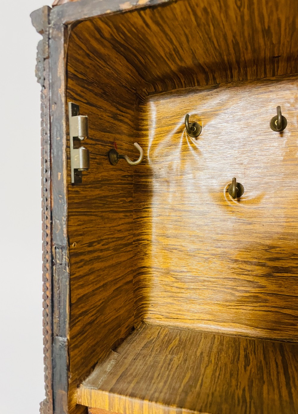 Antique Tramp Art Cabinet View XIX