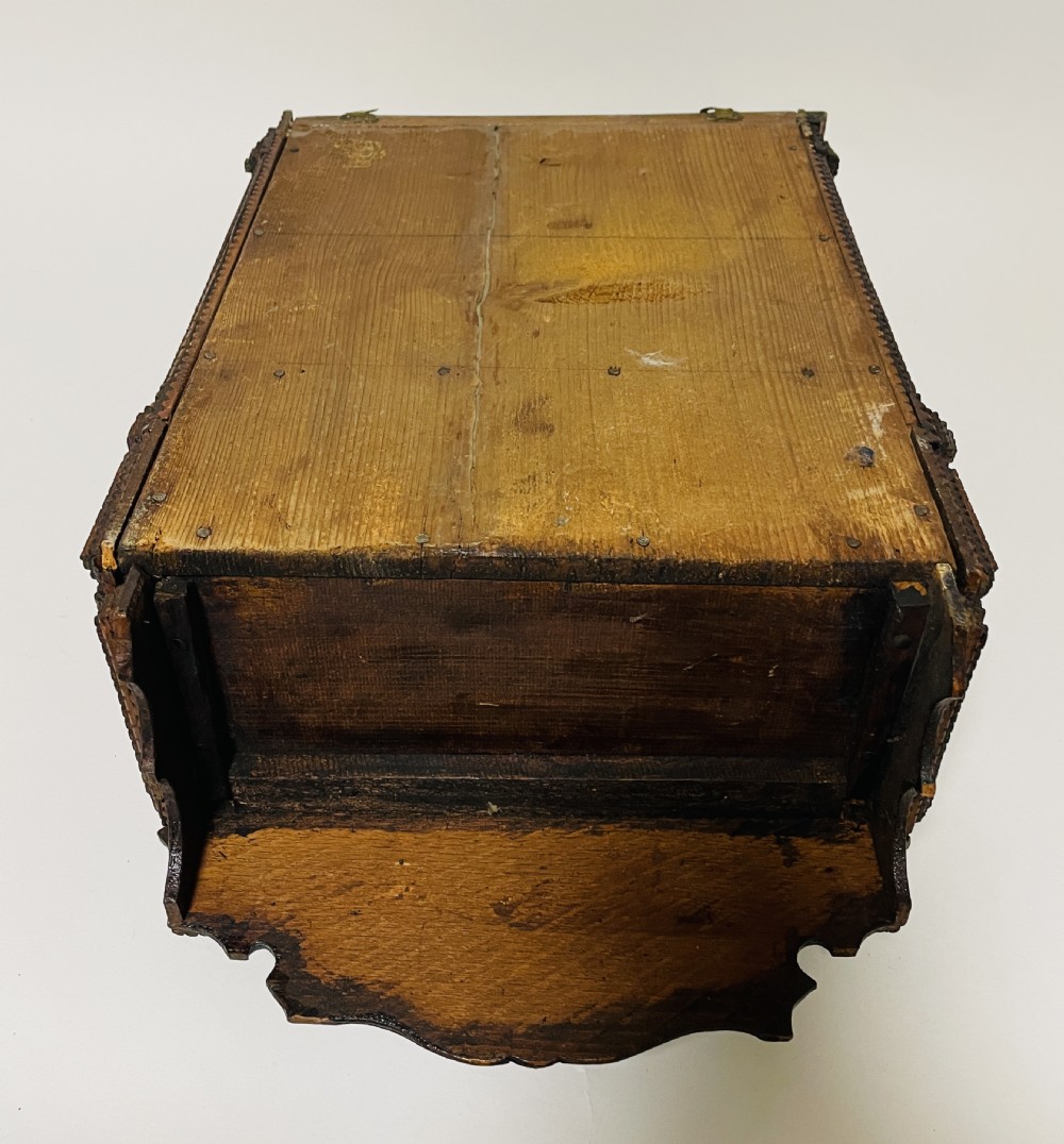 Antique Tramp Art Cabinet View XXI