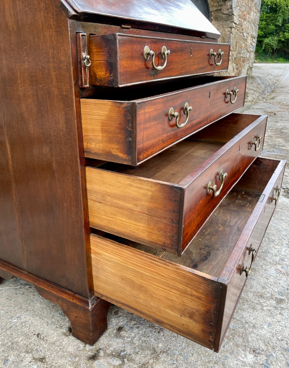 Georgian Mahogany Bureau View XI