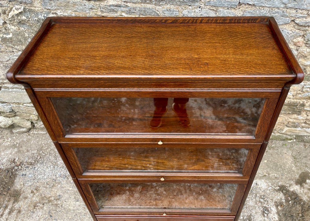 Antique Oak Stacking Bookcase View IX