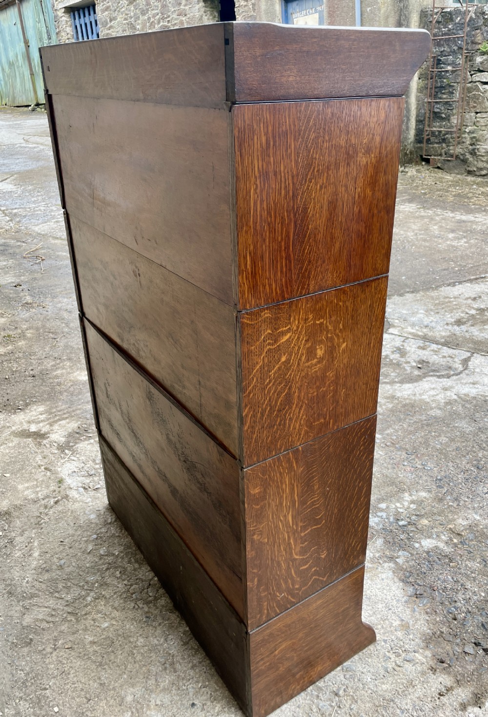 Antique Oak Stacking Bookcase View XV