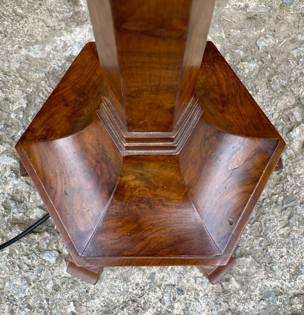 Art Deco Burr Walnut Standard Lamp View III