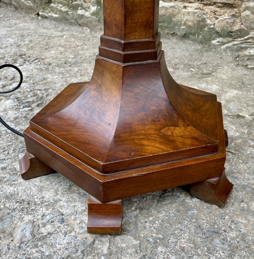 Art Deco Burr Walnut Standard Lamp View XI