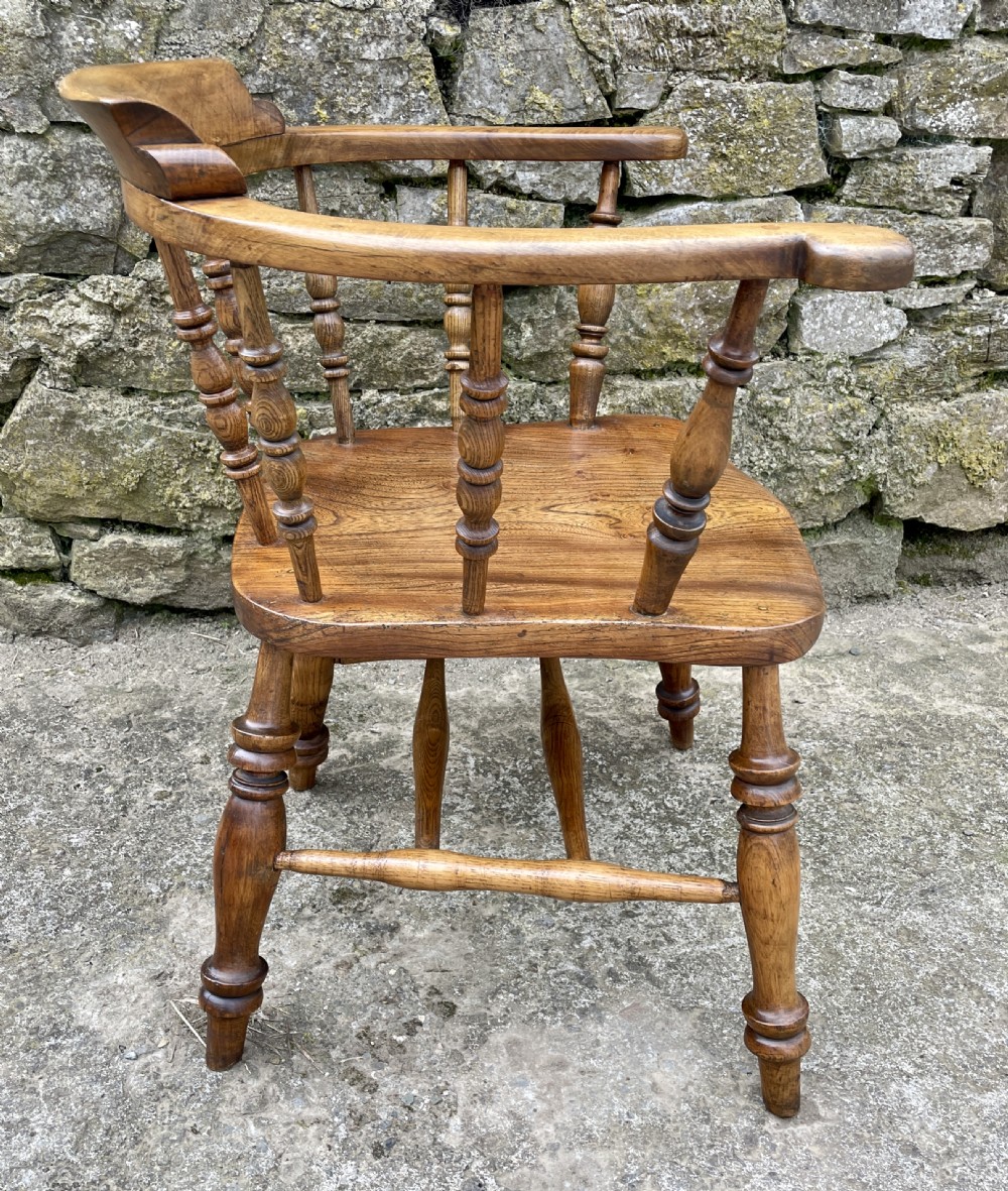 Antique Elm Captains Chair View VII